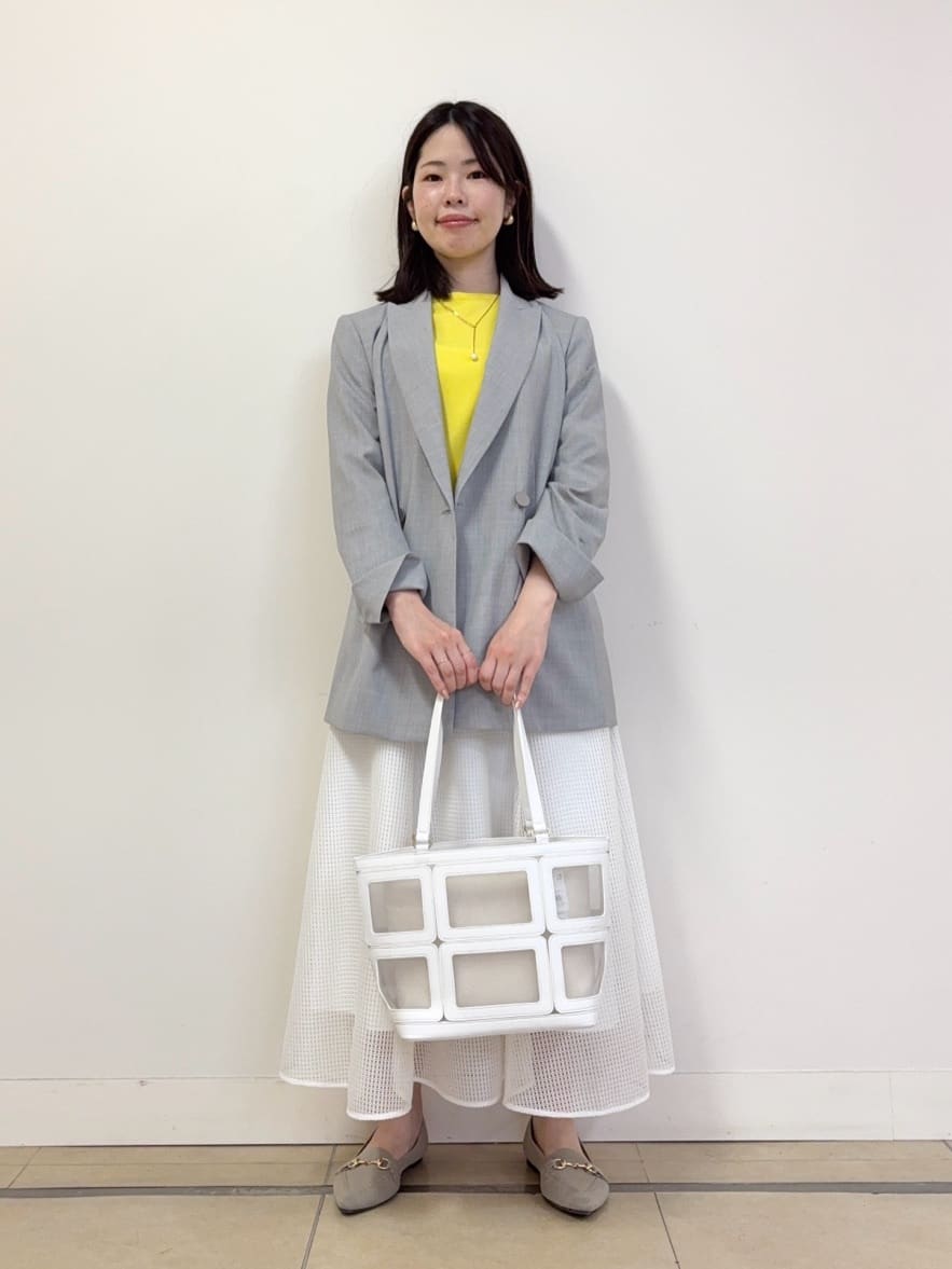 asamiさんの「UNTITLED｜◆【袖コンシャス/着映え/六分袖】ランタンスリーブニット」を使ったコーディネート