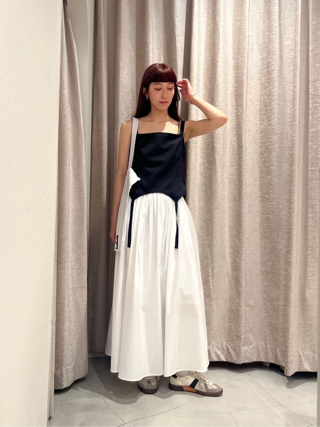 Rielさんの「CODE A｜side slit volume skirt」を使ったコーディネート