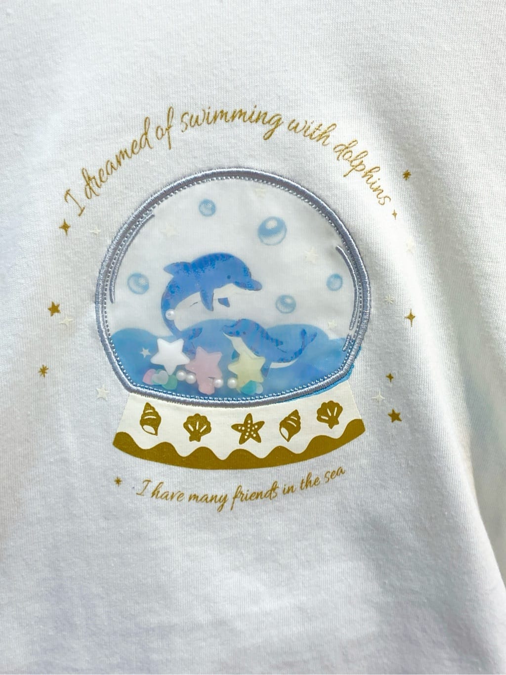蒼さんの「SHOO･LA･RUE｜◆【100-150cm】スノードームオーガンジーTシャツ」を使ったコーディネート