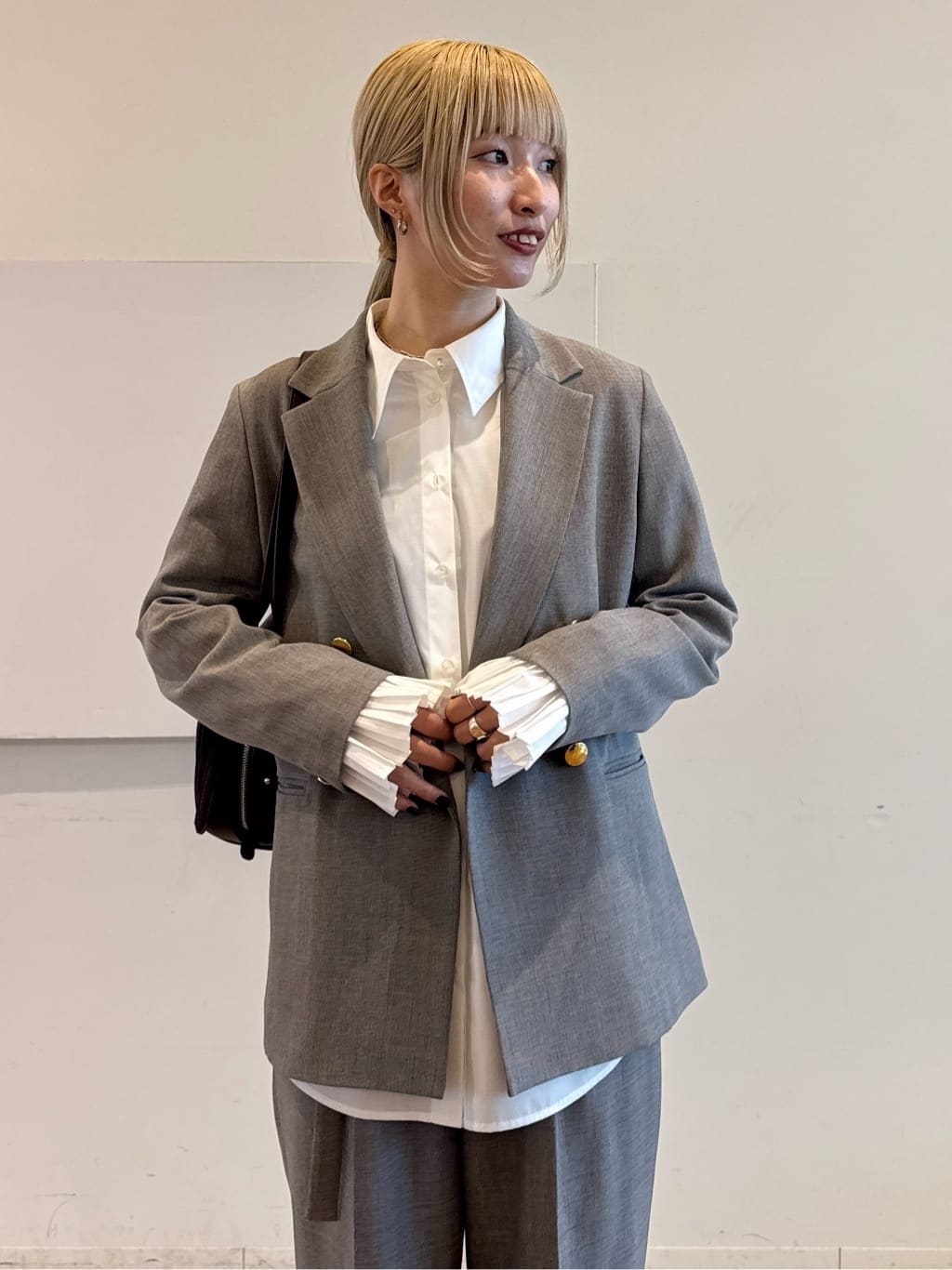 omaさんの「THE SHOP TK｜◆【ONOFF活躍／セレモニー／通勤】CAVIAN Wブレストジャケット／洗える」を使ったコーディネート