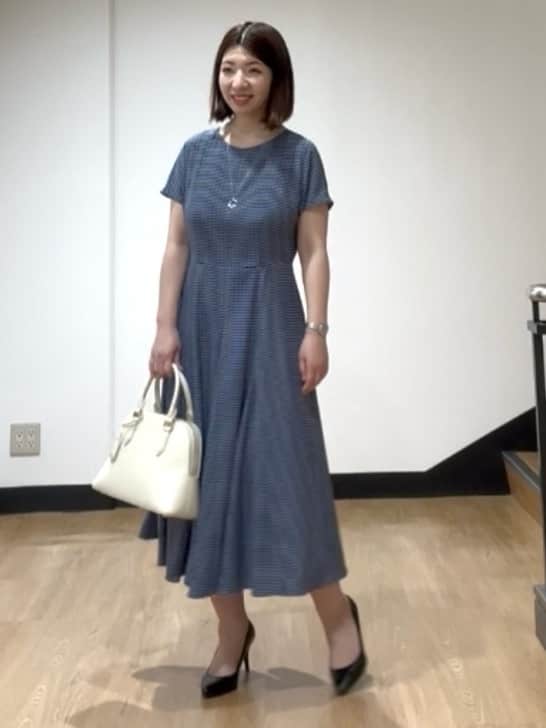 MIKIKOさんの「UNTITLED｜◆【きれいめ/洗える/夏ワンピ】ジオメトリック柄ワンピース」を使ったコーディネート