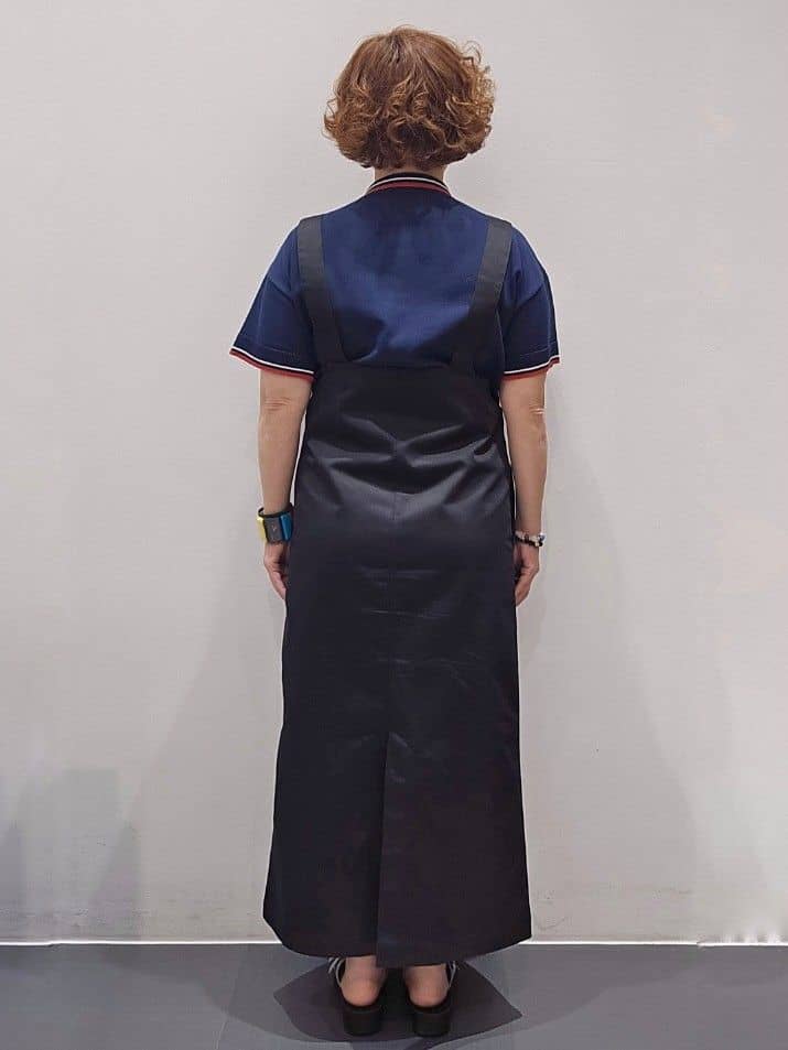 ゆきをさんの「OPAQUE.CLIP｜◆ロゴ刺繍ポロニット【洗濯機洗い可／抗ピル】」を使ったコーディネート