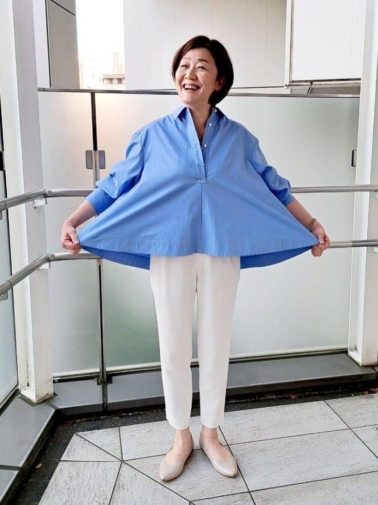 姉さんさんの「UNTITLED｜◆【体型カバー】タイプライター テントシャツ」を使ったコーディネート