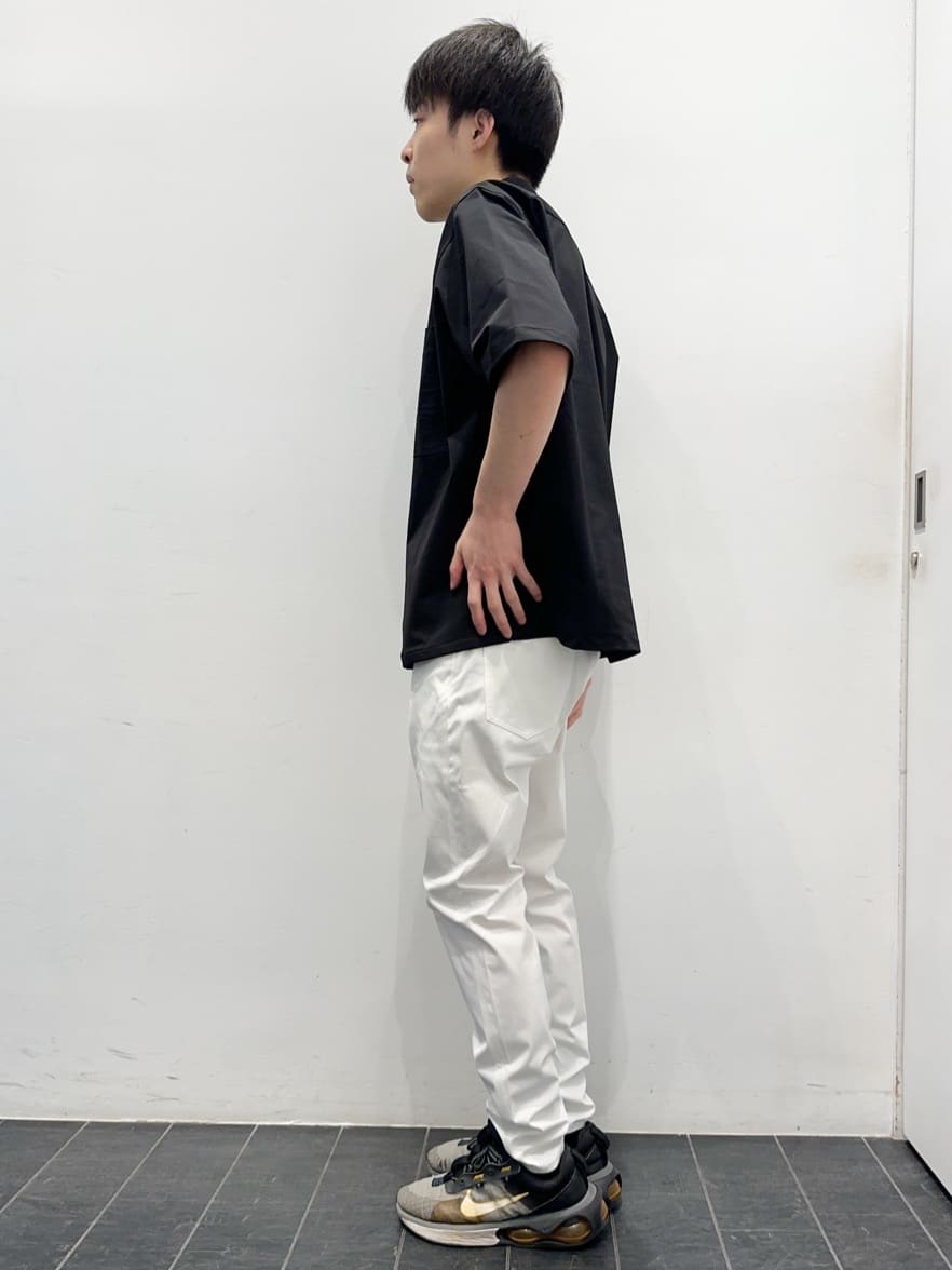 ちびちゃんさんの「THE SHOP TK｜◆パーフェクテックツイル5分袖シャツ【セットアップ可/吸水速乾/UVカット/アンチピリング】」を使ったコーディネート