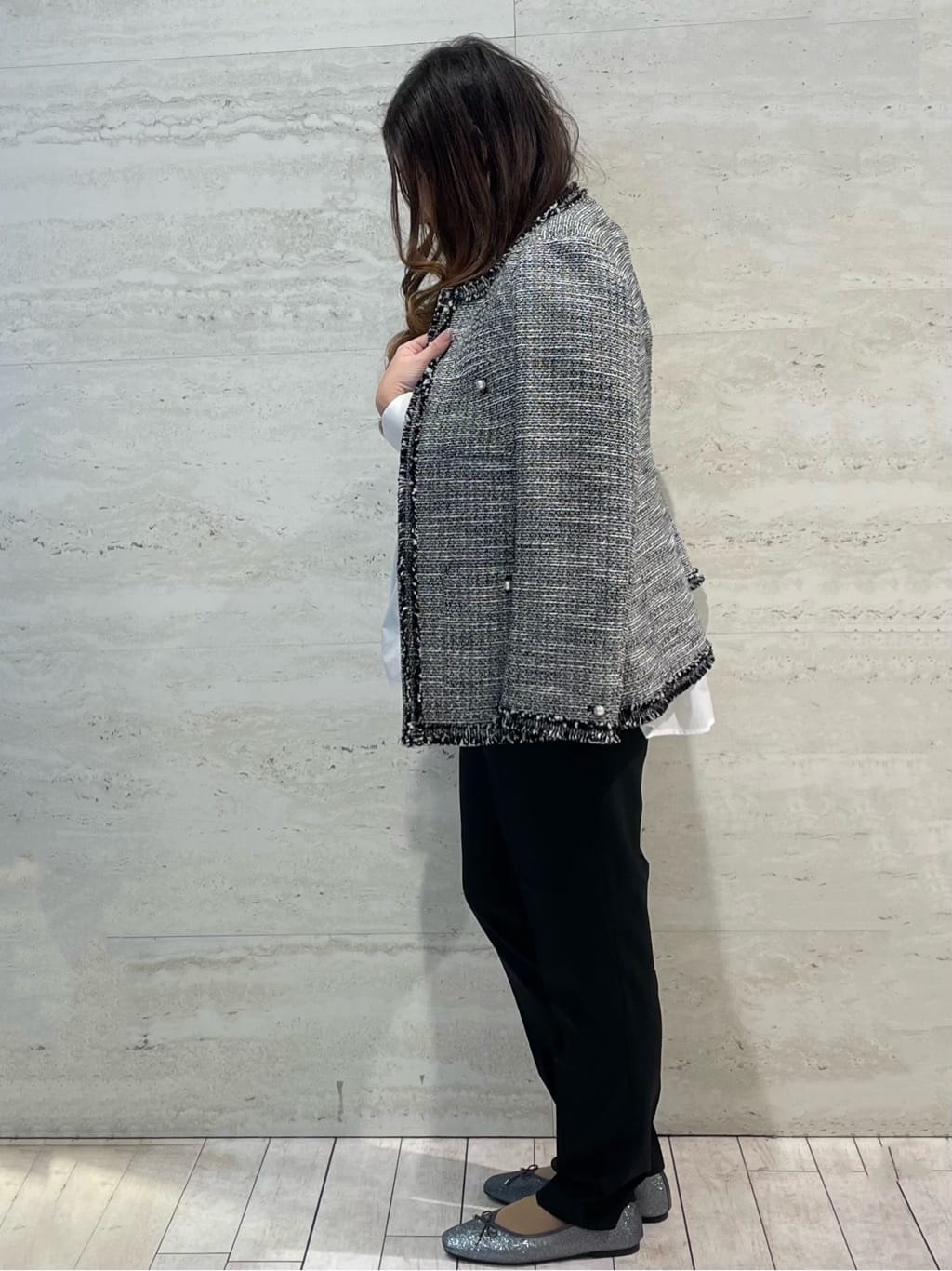 yunさんの「OPAQUE.CLIP｜【定番/6color】名品フラットバレエシューズ」を使ったコーディネート