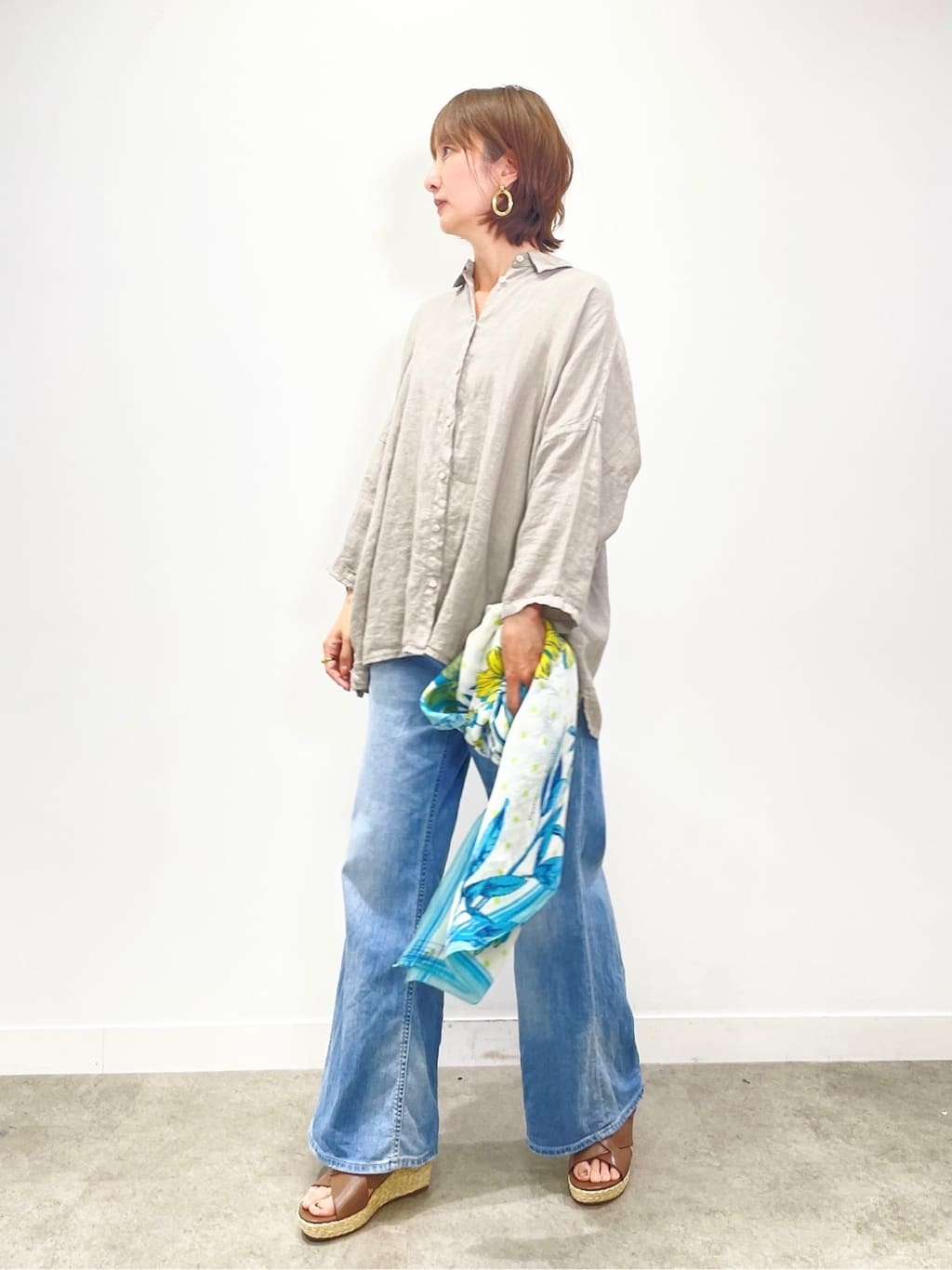 KAYOさんの「UNTITLED｜◆【SAUTHS】リネンシャツ」を使ったコーディネート