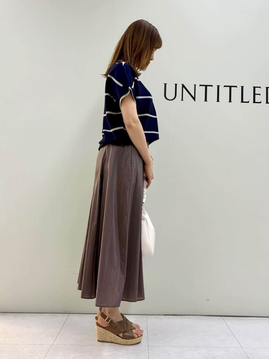 Sakaiさんの「UNTITLED｜◆【トレンド/後ろゴム】ローンフレアスカート」を使ったコーディネート