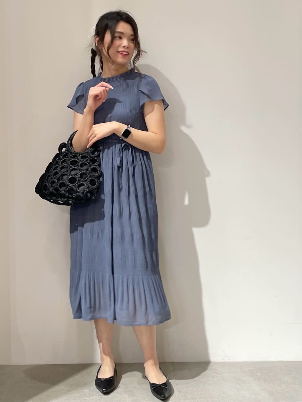 kanahoさんの「OPAQUE.CLIP｜◆マジョリカフレアワンピース【洗濯機洗い可】」を使ったコーディネート