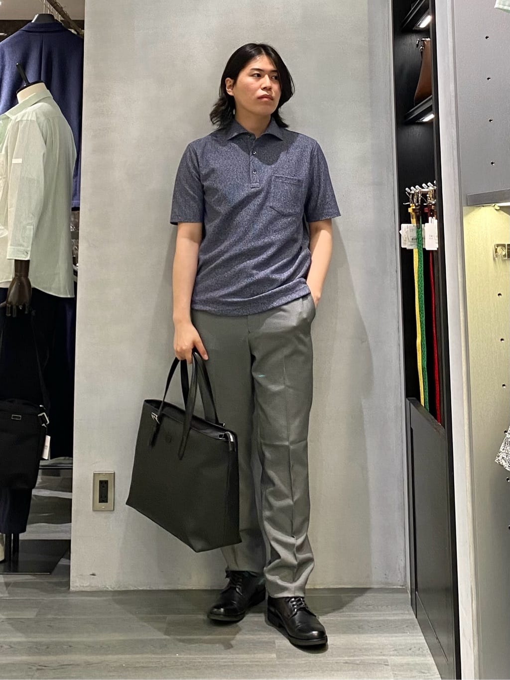 nishiさんの「TAKEO KIKUCHI｜コーデュラ（R） コーティング トートバッグ」を使ったコーディネート