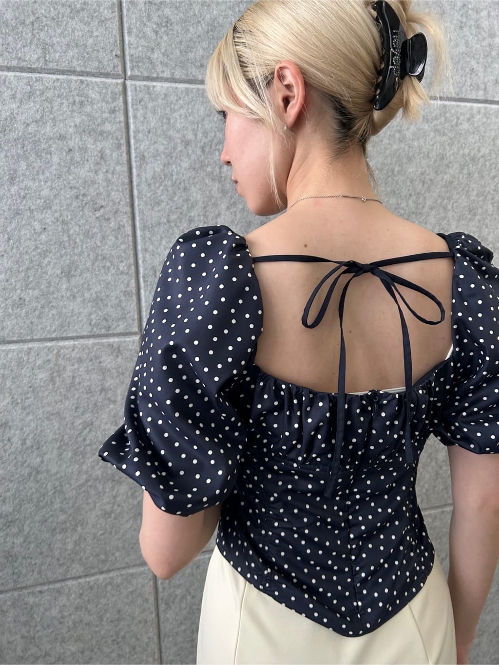 honoka Aさんの「CODE A｜polka dot blouse」を使ったコーディネート