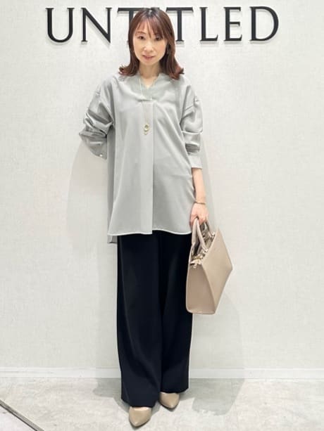 Miwaさんの「UNTITLED｜ライトダブルリングネックレス」を使ったコーディネート