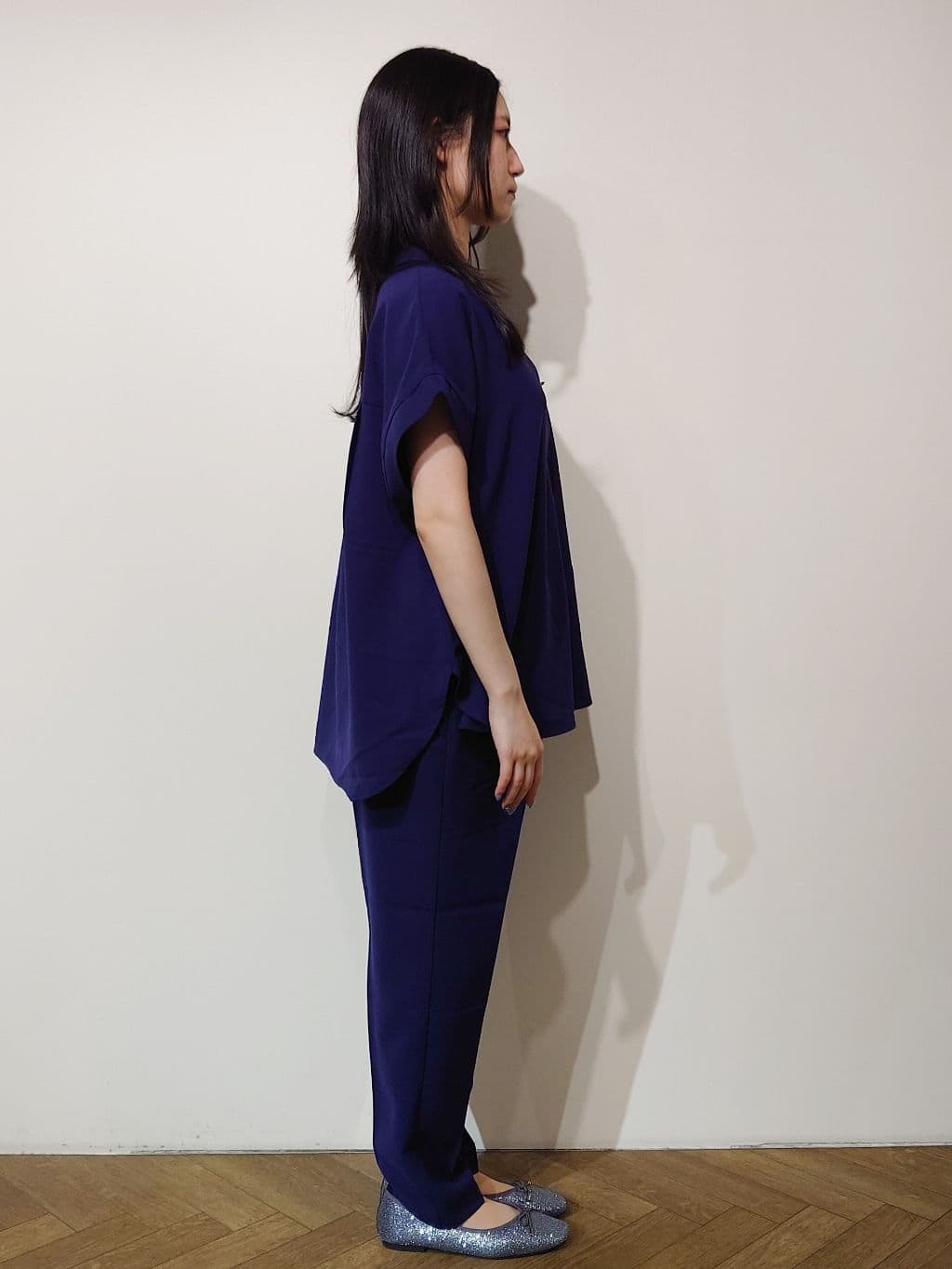 Uさんの「OPAQUE.CLIP｜《7色展開／SS-LLサイズ》ストレッチスキッパーブラウス／セットアップ対応【洗濯機洗い可／防シワ】」を使ったコーディネート