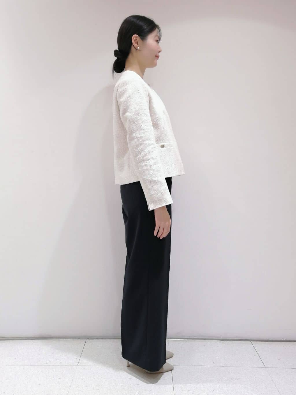 ayanoさんの「INDIVI｜【洗える／UVケア／スーツ】ストレッチワイドパンツ」を使ったコーディネート