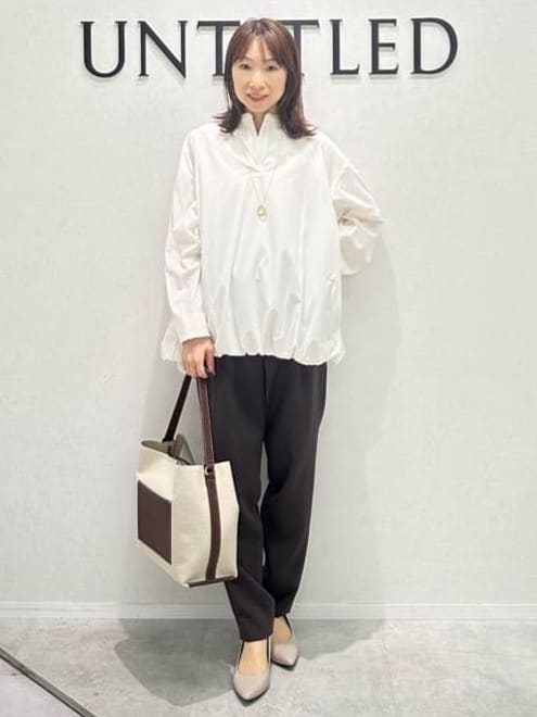 Miwaさんの「UNTITLED｜ライトダブルリングネックレス」を使ったコーディネート