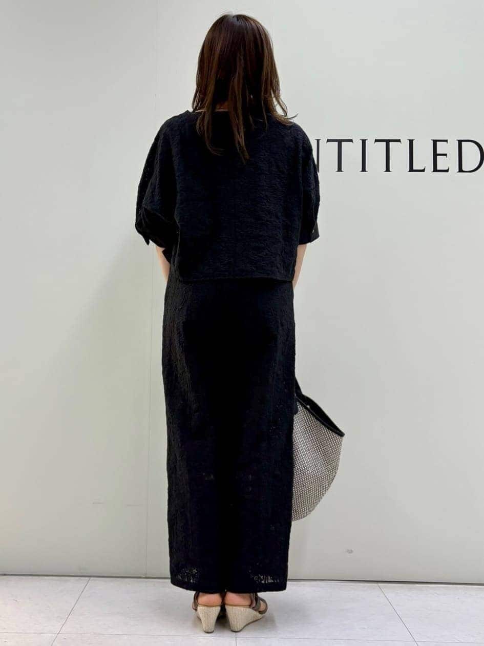 Sakaiさんの「UNTITLED｜◆【トレンド/七分袖】タイプライター ノーカラージャケット」を使ったコーディネート