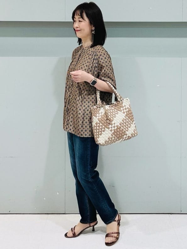 makiさんの「UNTITLED｜【Healthy DENIM&times;UNTITLED】別注 R Mrytle（リマートル）テーパードデニム」を使ったコーディネート