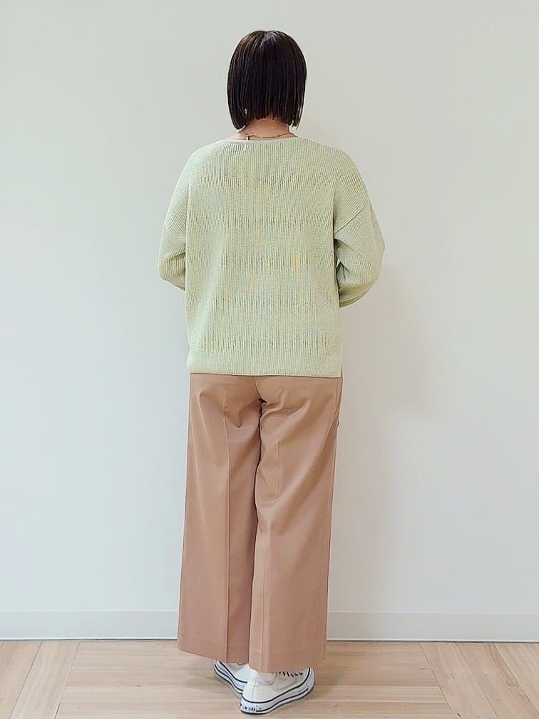 amiさんの「Reflect｜◆【夏SALE】クルーネックミックスカラーニット」を使ったコーディネート