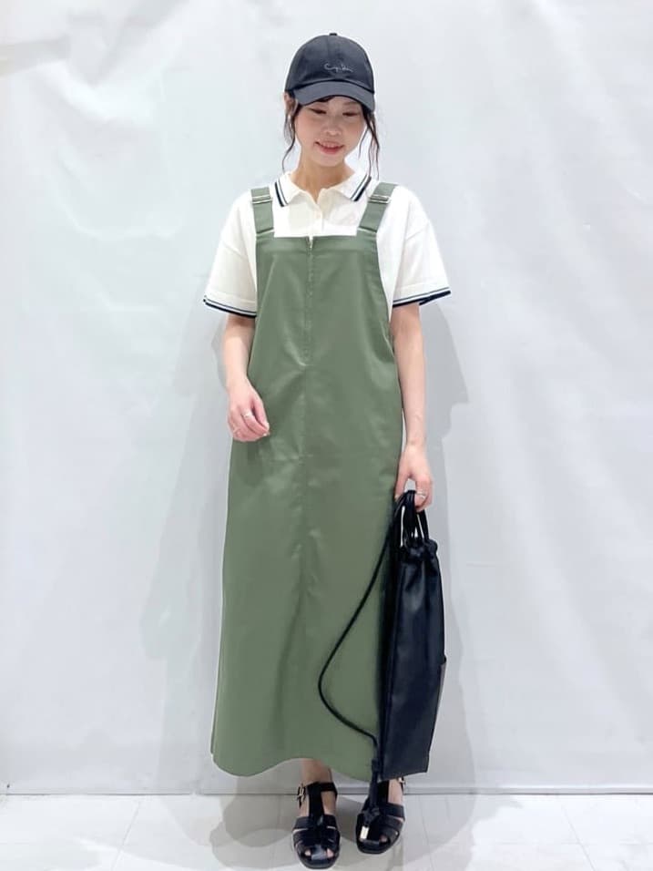 komaさんの「OPAQUE.CLIP｜◆ロゴ刺繍ポロニット【洗濯機洗い可／抗ピル】」を使ったコーディネート