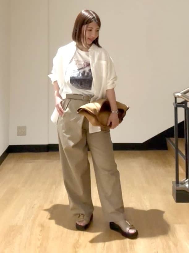 MIKIKOさんの「UNTITLED｜◆【セットアップ可能】フロントラップ ワイドパンツ」を使ったコーディネート