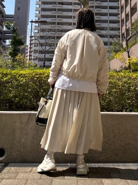 MOさんの「THE SHOP TK｜◆パナマメッシュスカート」を使ったコーディネート