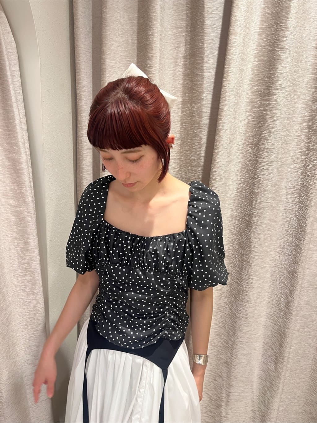Rielさんの「CODE A｜side slit volume skirt」を使ったコーディネート