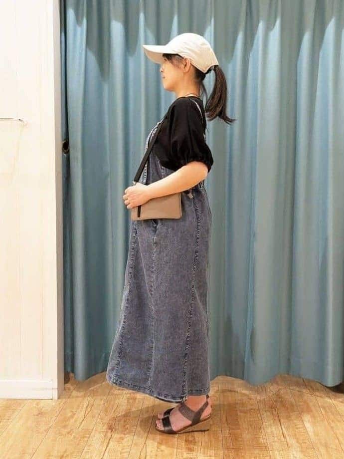 Miさんの「SHOO･LA･RUE｜◆【UPF50＋／UVカット／遮熱／遮光】後ろドロストキャップ【サイズ調整】」を使ったコーディネート