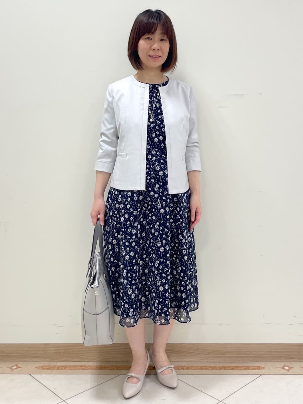hanaさんの「Reflect｜◆【マシンウォッシュ可】フラワープリントワンピース」を使ったコーディネート