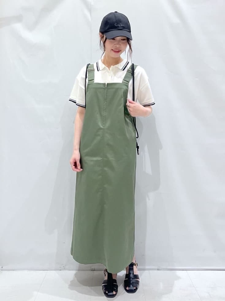 komaさんの「OPAQUE.CLIP｜◆ロゴ刺繍ポロニット【洗濯機洗い可／抗ピル】」を使ったコーディネート