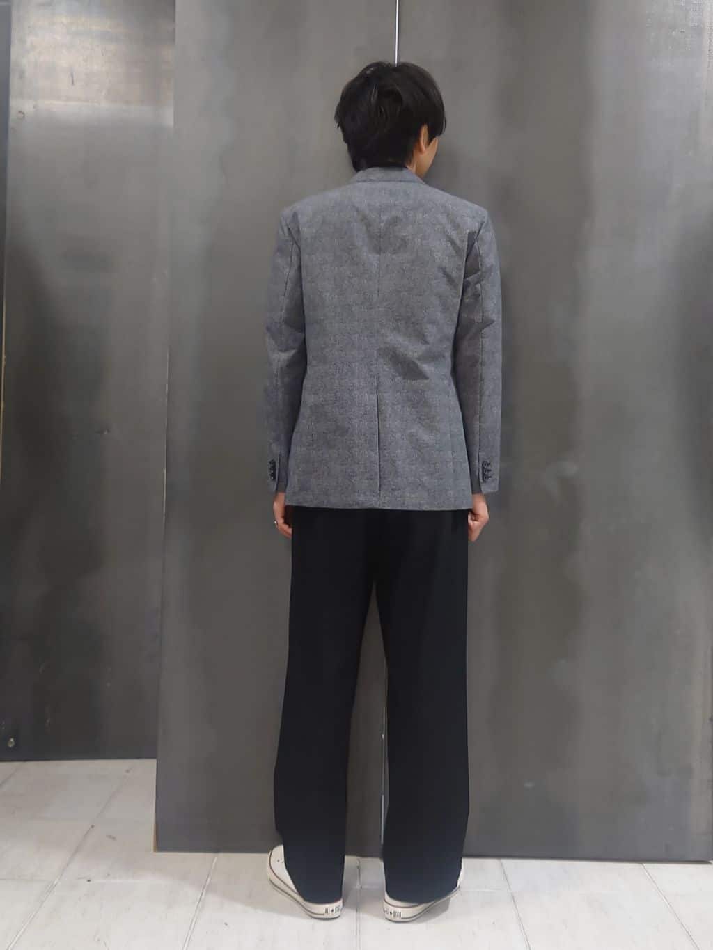 kawamuさんの「TAKEO KIKUCHI｜【抗菌防臭】COOL DOTS（R）ドビープリント ジャケット」を使ったコーディネート
