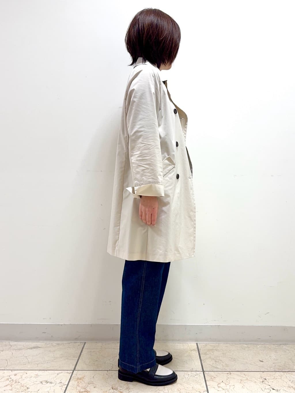 kaeさんの「Reflect｜◆【手洗い可／軽い着心地】ストレッチPコート」を使ったコーディネート