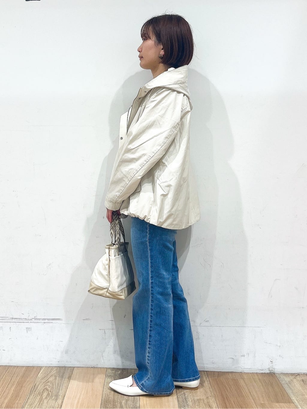 山さんさんの「grove｜ひんやり多機能・やわらかドライタッチ五分袖プルオーバー」を使ったコーディネート