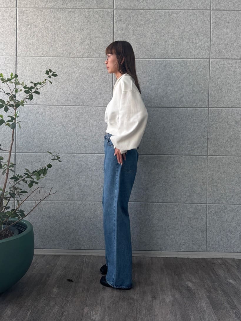 designer yukaさんの「CODE A｜puff zip sweat」を使ったコーディネート