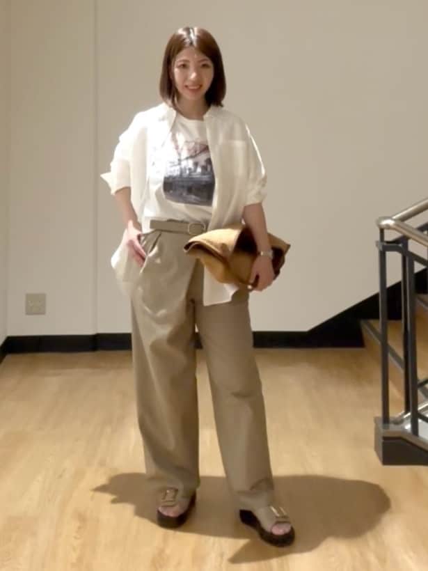MIKIKOさんの「UNTITLED｜◆【セットアップ可能】フロントラップ ワイドパンツ」を使ったコーディネート