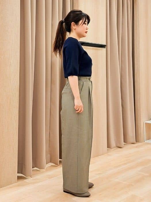 ふるさんの「grove｜ひんやり多機能・やわらかドライタッチ五分袖プルオーバー」を使ったコーディネート