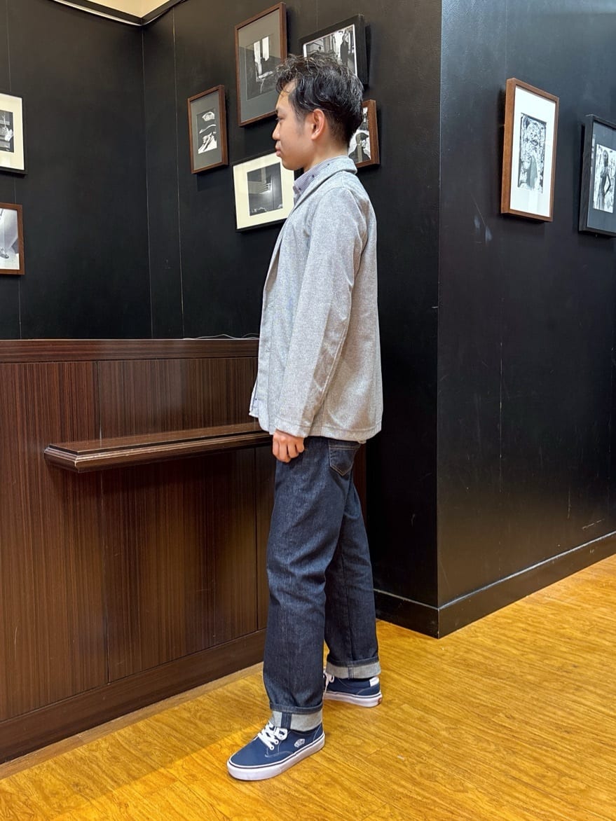 KEIさんの「TAKEO KIKUCHI｜ハットモチーフ ジャカード ストライプ シャツ」を使ったコーディネート