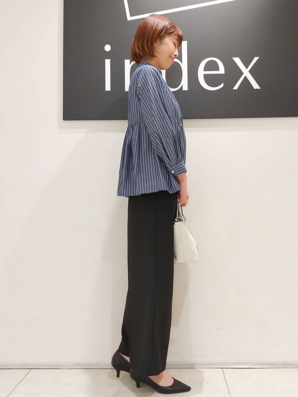n.さんの「index｜◆ダブルラインフープピアス」を使ったコーディネート