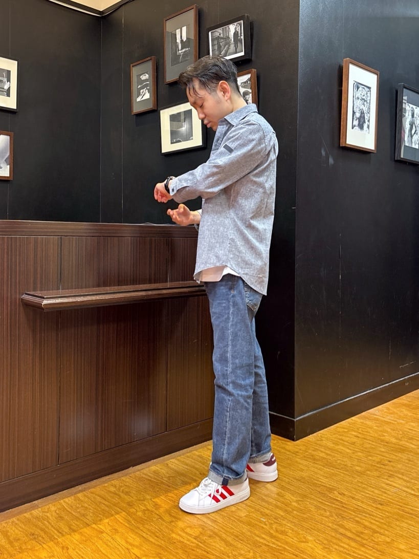 KEIさんの「TAKEO KIKUCHI｜【モンスターストレッチ】日本製 ウォッシュド デニムパンツ」を使ったコーディネート