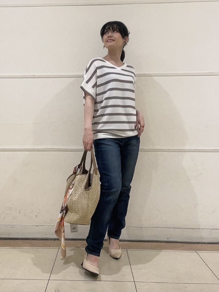 watanabeさんの「UNTITLED｜【Healthy DENIM&times;UNTITLED】別注 R Mrytle（リマートル）テーパードデニム」を使ったコーディネート