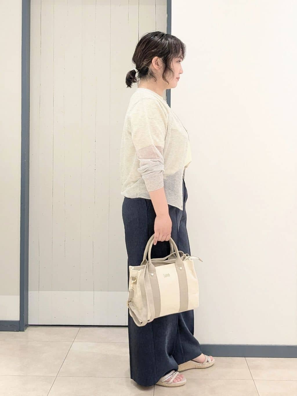 yukikaさんの「grove｜【雑誌掲載】洗えるシアーカーディガン」を使ったコーディネート
