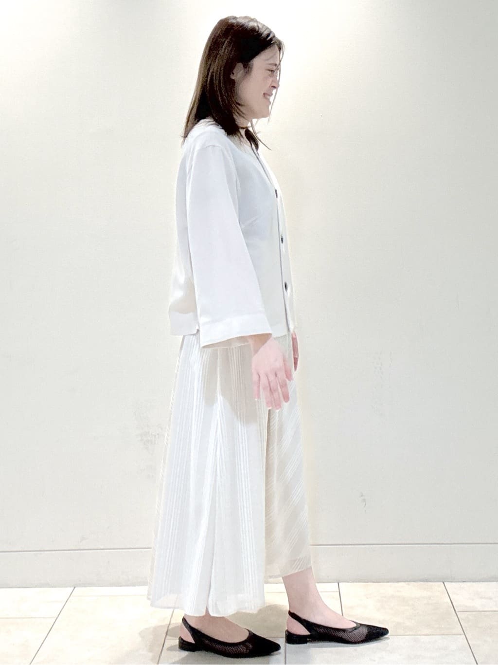 S&auml;K&iuml;さんの「Reflect｜◆【UVカット／接触冷感／洗える／セットアップ可】クルーネックジャケット」を使ったコーディネート