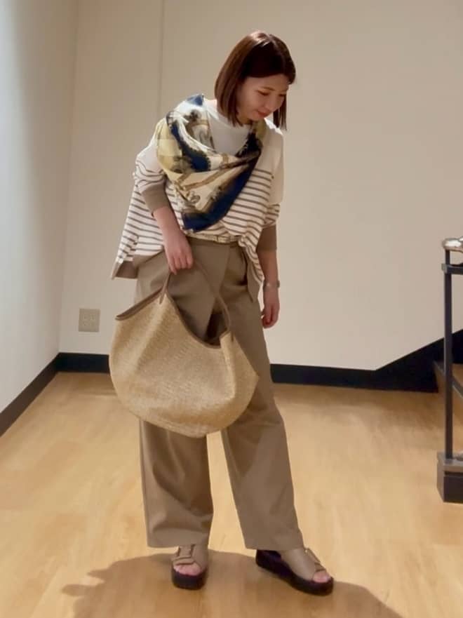 MIKIKOさんの「UNTITLED｜◆【体型カバー/透けにくい】ワイドシルエットニット」を使ったコーディネート