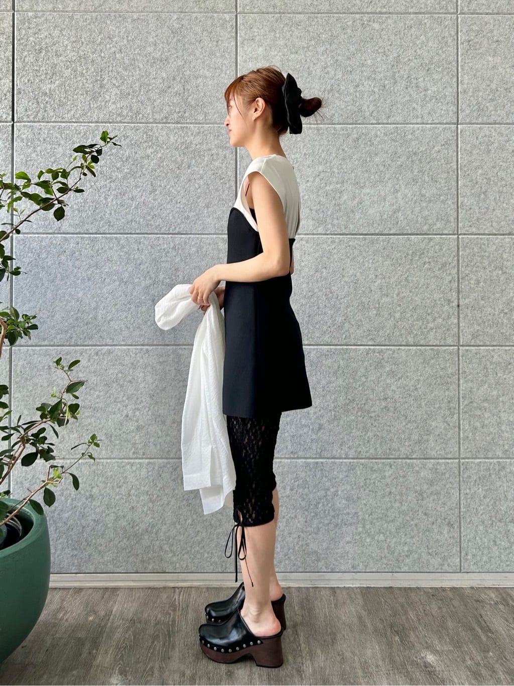 harunaさんの「CODE A｜lace leggings」を使ったコーディネート