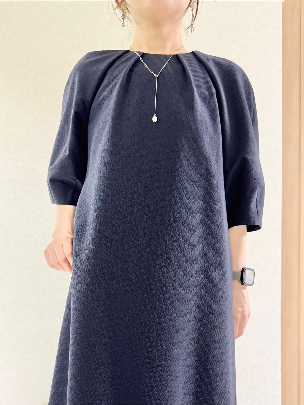 sayuさんの「UNTITLED｜◆【ストレッチ/ポケットあり】サッカーワンピース」を使ったコーディネート
