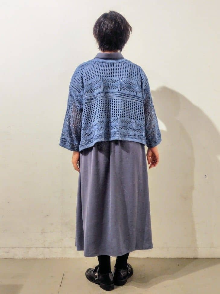 kodamaさんの「THE SHOP TK｜◆【前後2WAY】タンク付透かし柄ニット/洗える」を使ったコーディネート