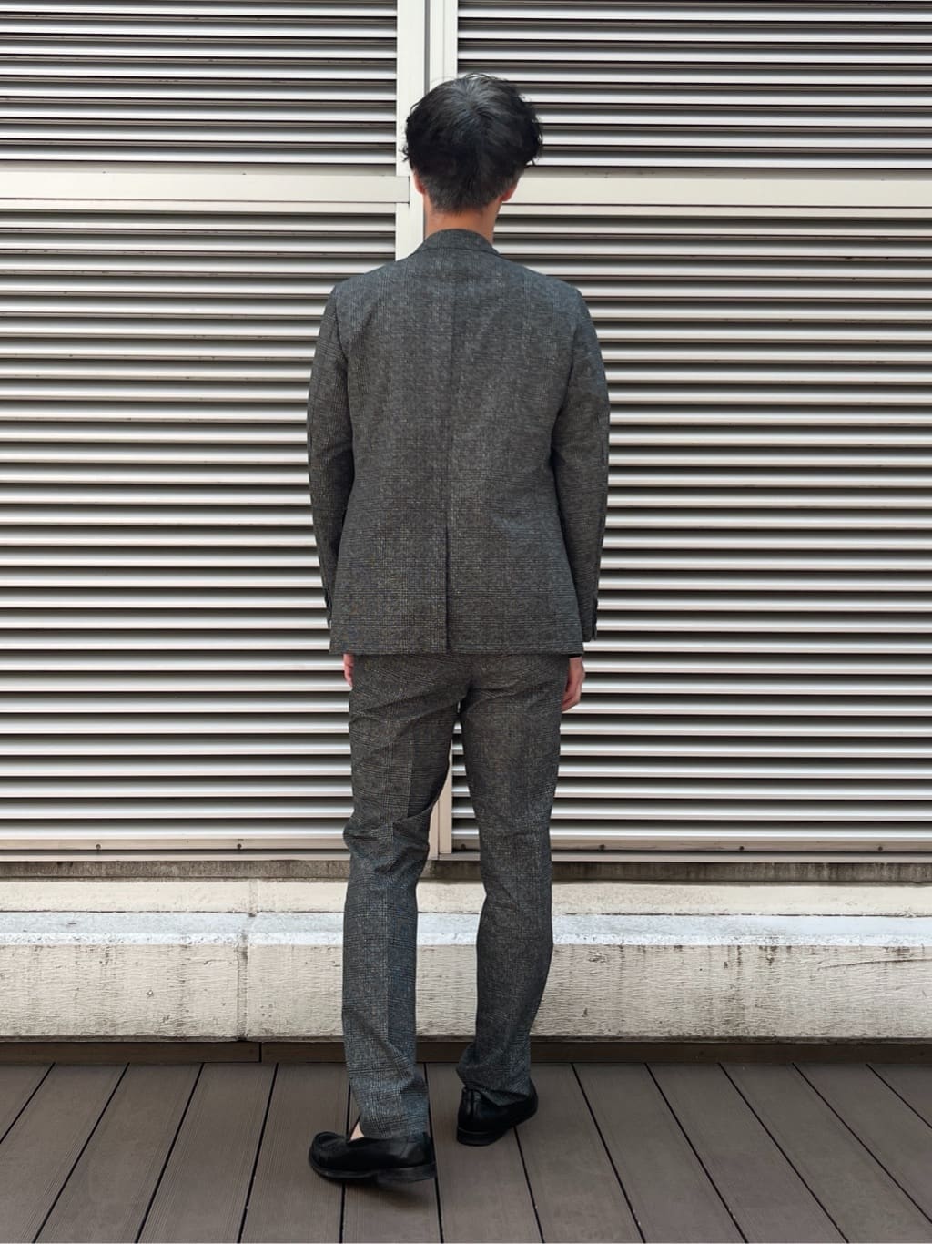 mutoさんの「TAKEO KIKUCHI｜【抗菌防臭】COOL DOTS（R）ドビープリント ジャケット」を使ったコーディネート