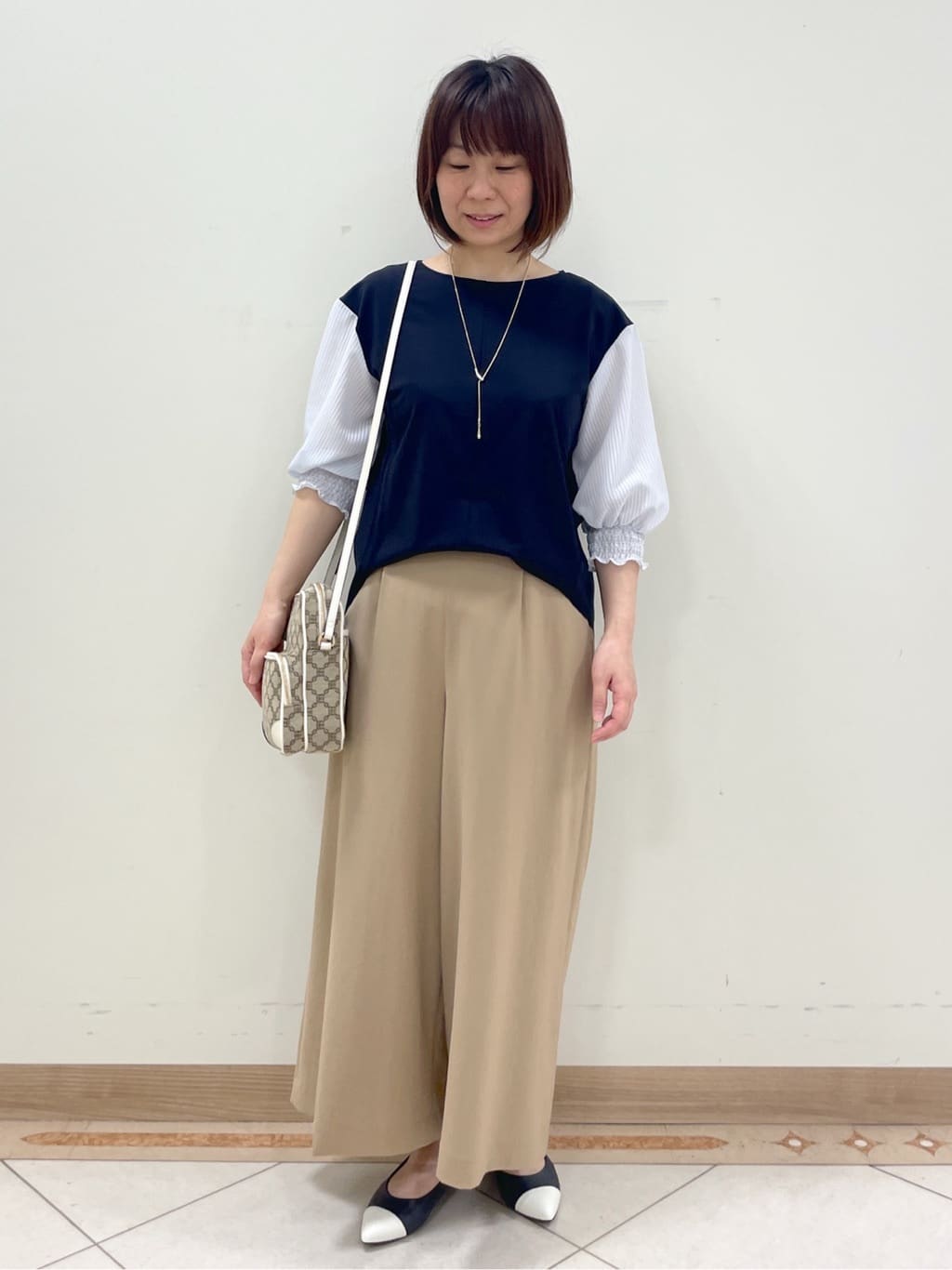 hanaさんの「Reflect｜◆【手洗い可】シアーストライプスリーブブラウス」を使ったコーディネート