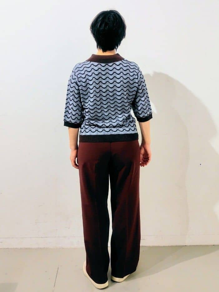 kodamaさんの「THE SHOP TK｜◆ニットポロシャツ【洗濯機/アソート展開】」を使ったコーディネート