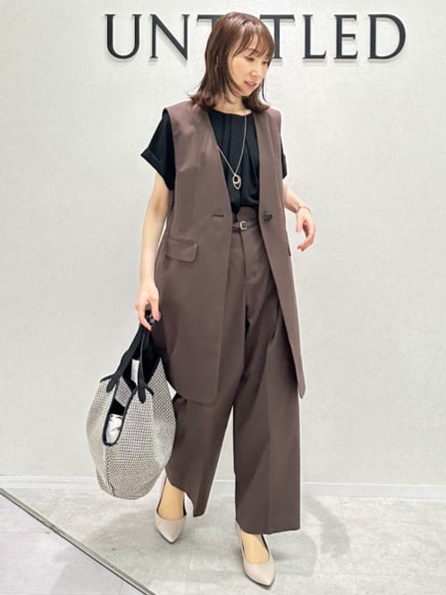 Miwaさんの「UNTITLED｜ライトダブルリングネックレス」を使ったコーディネート