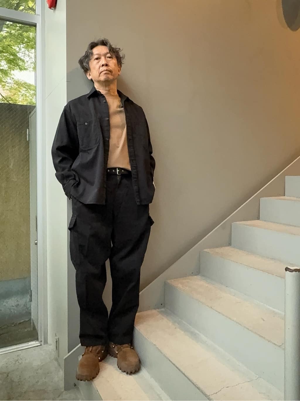 デザイナーTAKEman さんの「TAKEO KIKUCHI｜【抗菌防臭／5サイズ展開】ハイゲージポンチ Tシャツ」を使ったコーディネート