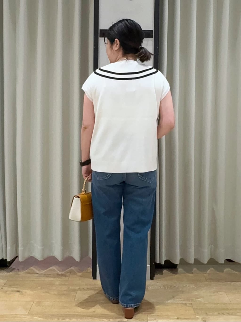 SoRAoさんの「grove｜【Lee&times;grove別注】STRAIGHT DENIM PANTS」を使ったコーディネート